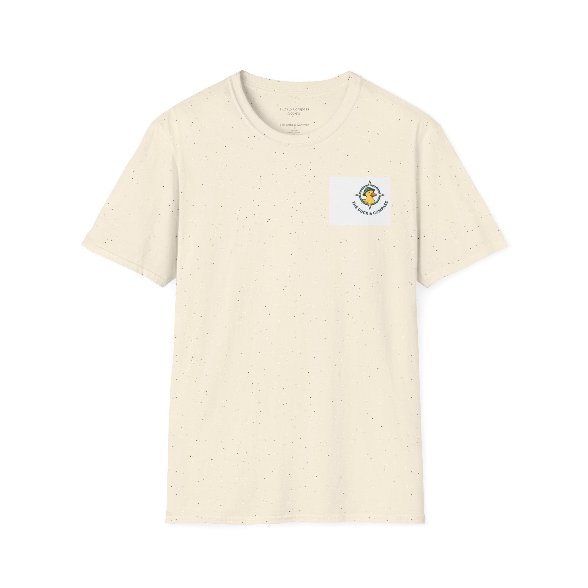 “Beach Day – Robert & Crew” Premium Tee T-Shirt hand painted duck art card, collectible mini art, travel souvenir, cruise gift idea - The Duck & Compass Society