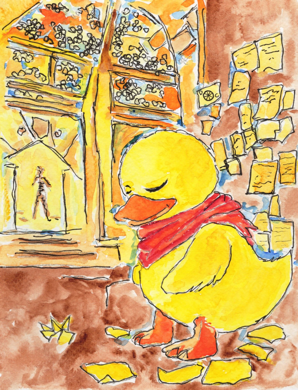 Burning Man 2026 – Limited Edition Card Pack (Desert Drop Series) collectible card hand painted duck art card, collectible mini art, travel souvenir, cruise gift idea - The Duck & Compass Society