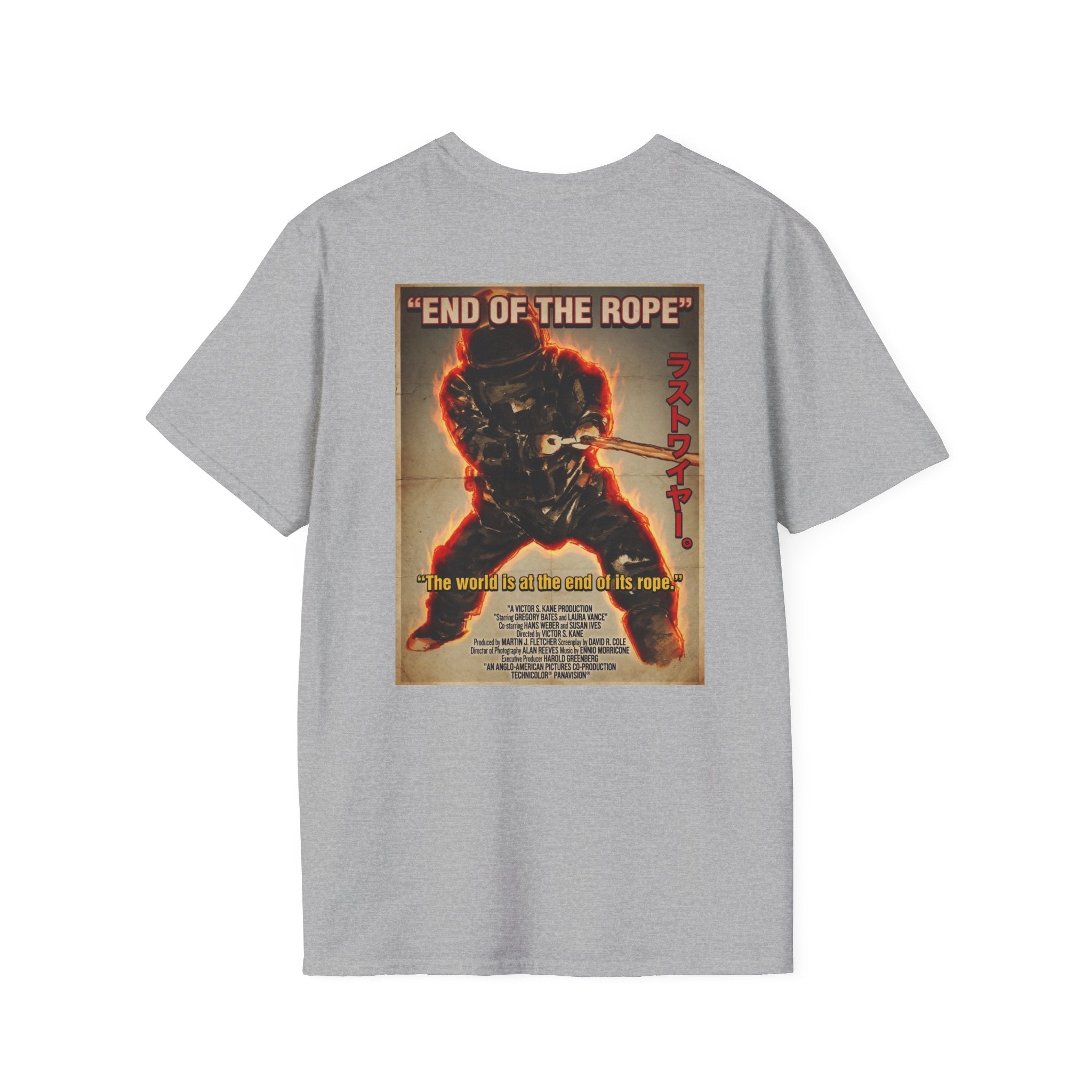 “End of the Rope” Vintage EOD Action Poster T-Shirt – Retro Bomb Squad Graphic Tee T-Shirt hand painted duck art card, collectible mini art, travel souvenir, cruise gift idea - The Duck & Compass Society