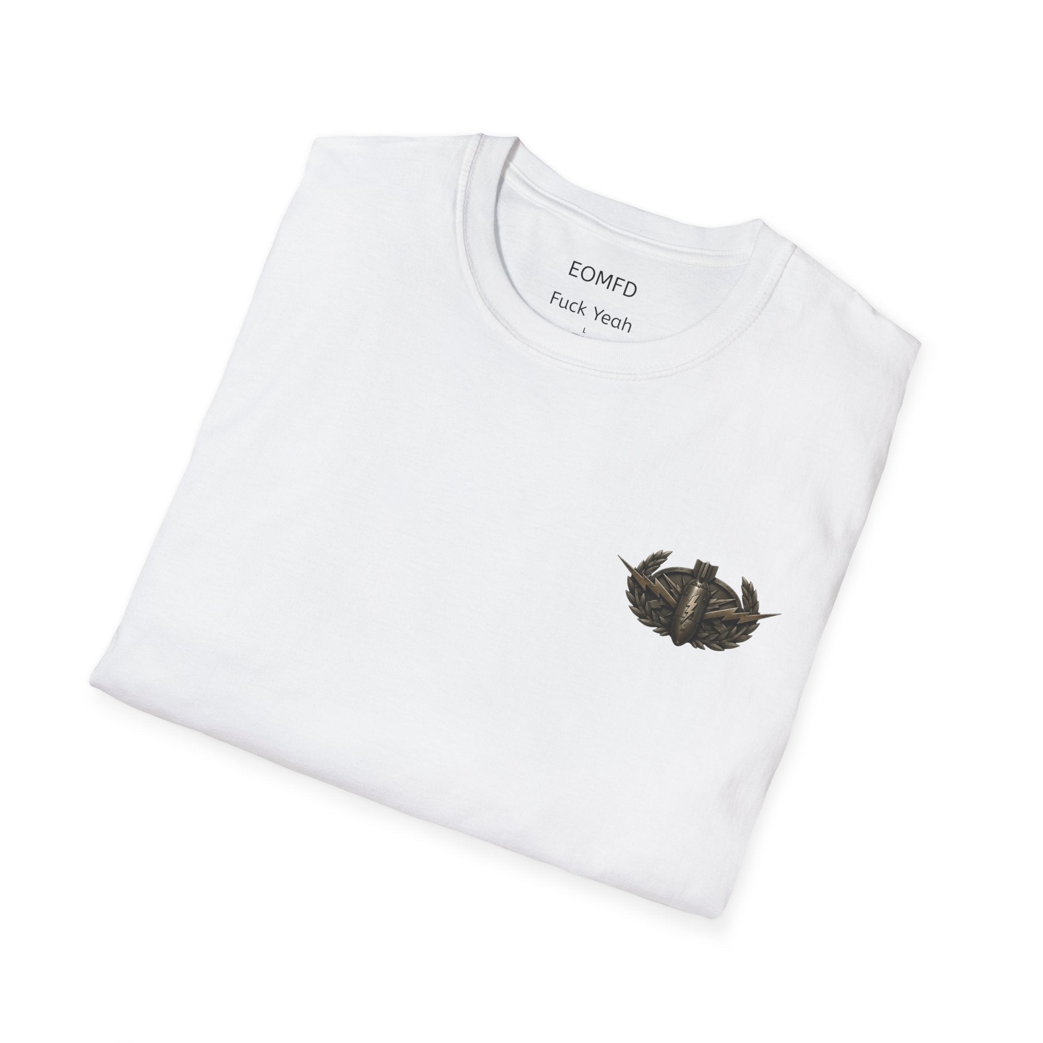 “End of the Rope” Vintage EOD Action Poster T-Shirt – Retro Bomb Squad Graphic Tee T-Shirt hand painted duck art card, collectible mini art, travel souvenir, cruise gift idea - The Duck & Compass Society