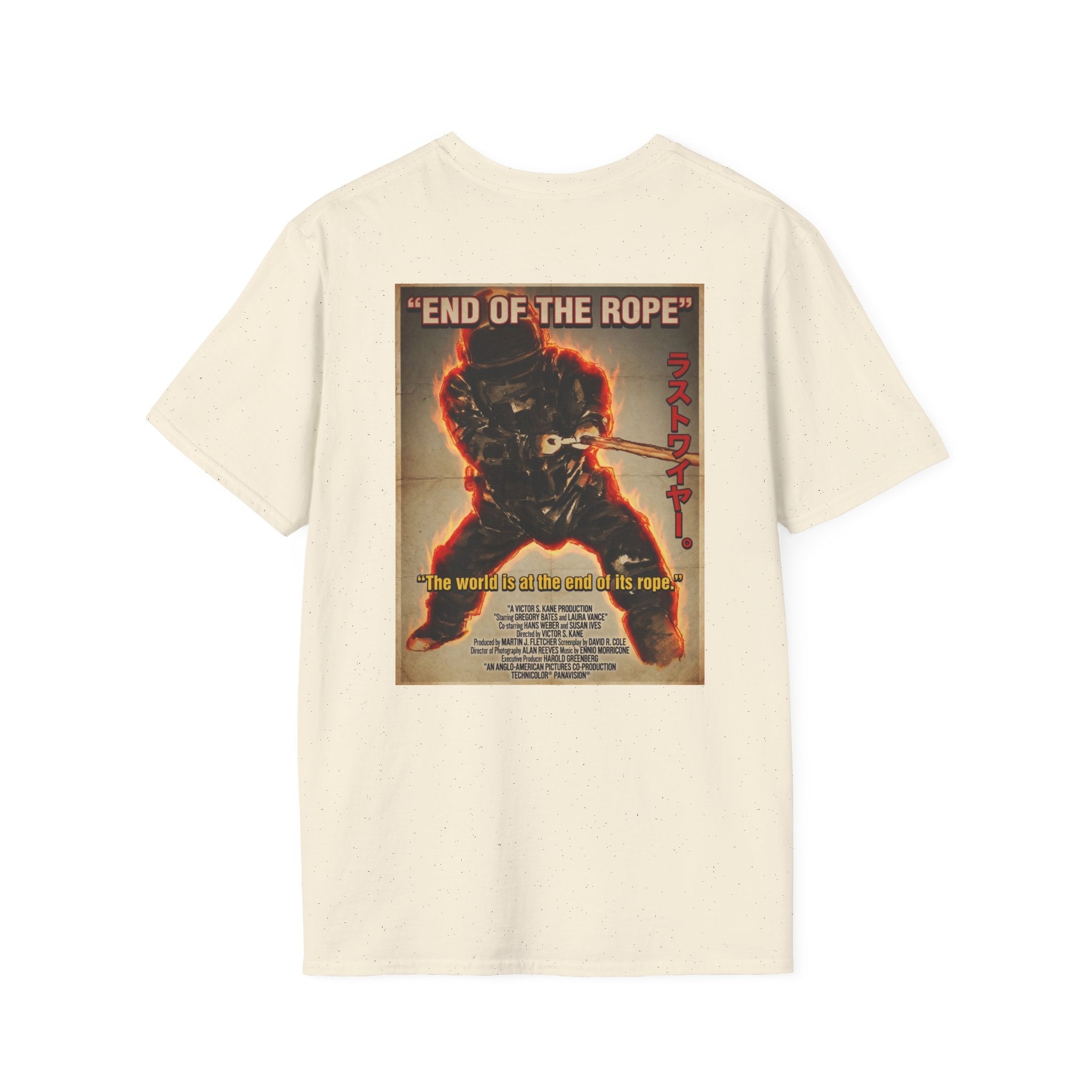 “End of the Rope” Vintage EOD Action Poster T-Shirt – Retro Bomb Squad Graphic Tee T-Shirt hand painted duck art card, collectible mini art, travel souvenir, cruise gift idea - The Duck & Compass Society