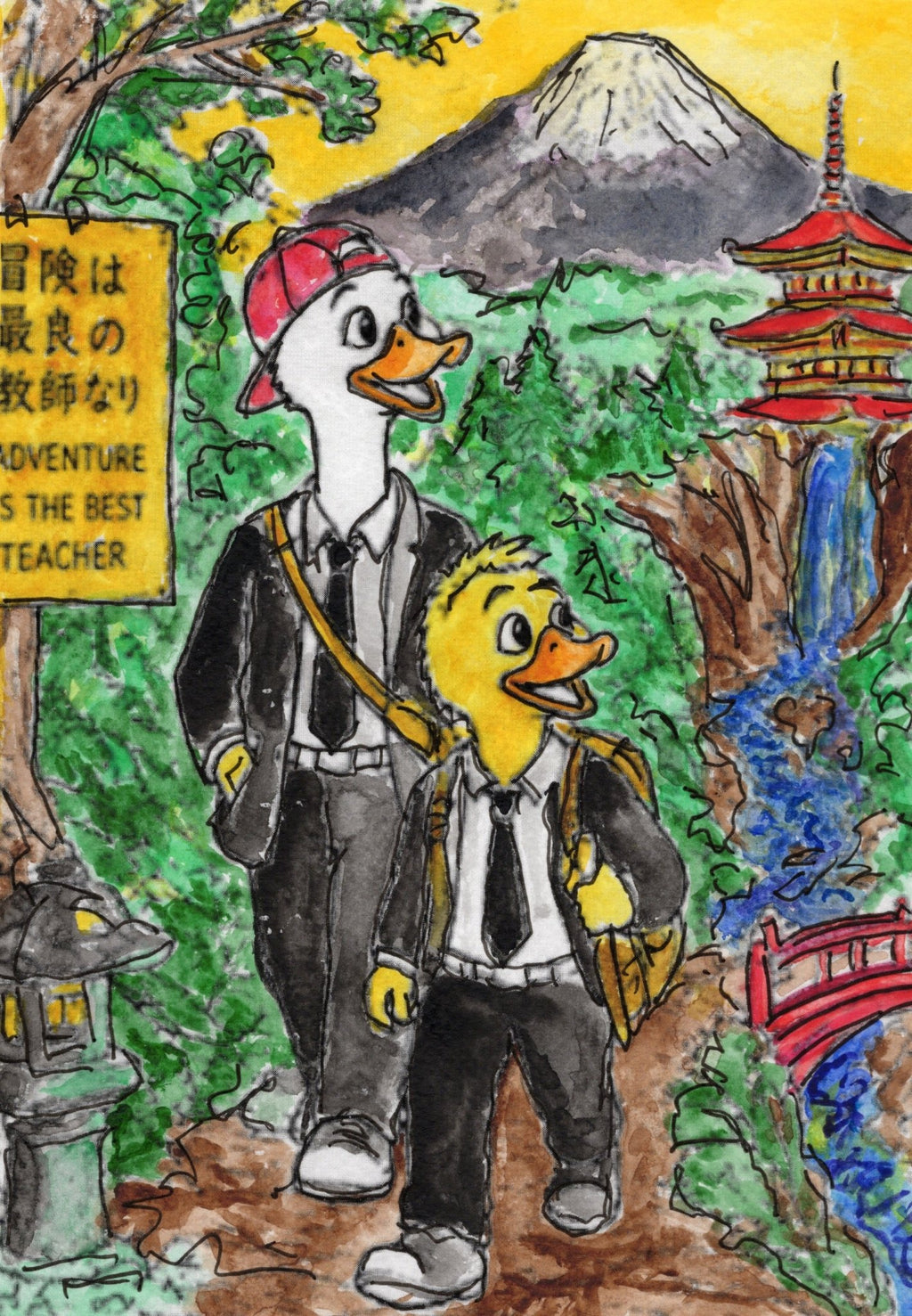 Endless Summer – Hawaii 2.0 Collector Pack (Limited Edition) collectible card hand painted duck art card, collectible mini art, travel souvenir, cruise gift idea - The Duck & Compass Society