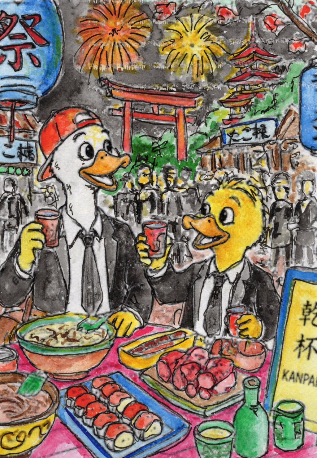 Endless Summer – Hawaii 2.0 Collector Pack (Limited Edition) collectible card hand painted duck art card, collectible mini art, travel souvenir, cruise gift idea - The Duck & Compass Society