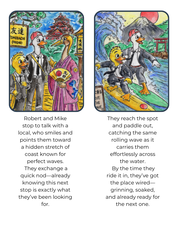Endless Summer – Hawaii 2.0 Collector Pack (Limited Edition) collectible card hand painted duck art card, collectible mini art, travel souvenir, cruise gift idea - The Duck & Compass Society