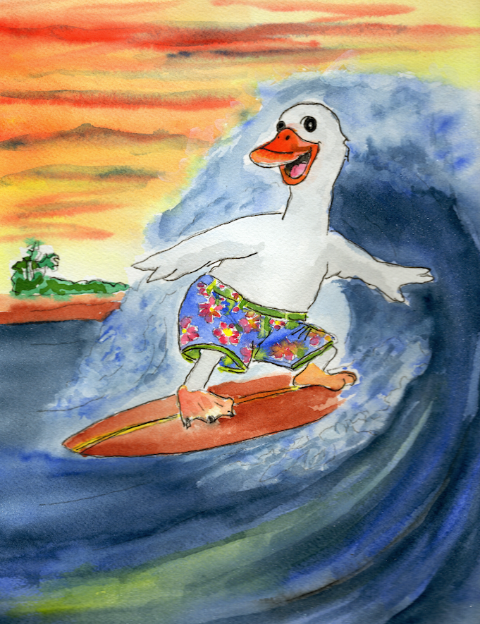 Endless Summer – Special Edition First Release Pack (Collector Series 001) collectible card hand painted duck art card, collectible mini art, travel souvenir, cruise gift idea - The Duck & Compass Society