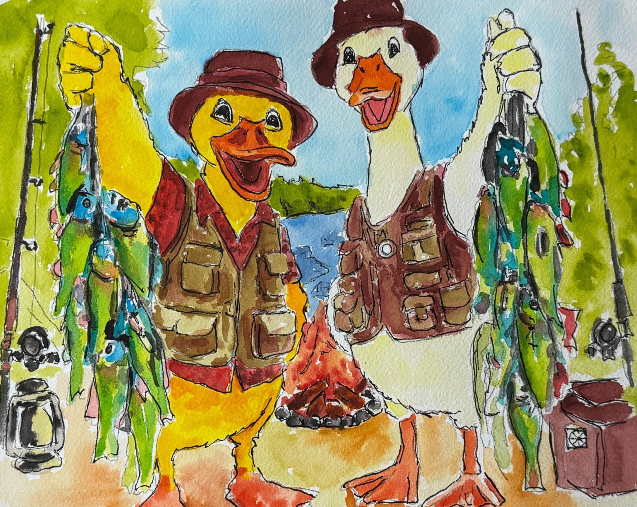 Endless Summer – Special Edition First Release Pack (Collector Series 001) collectible card hand painted duck art card, collectible mini art, travel souvenir, cruise gift idea - The Duck & Compass Society