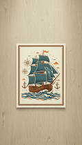 Example product hand painted duck art card, collectible mini art, travel souvenir, cruise gift idea - The Duck & Compass Society