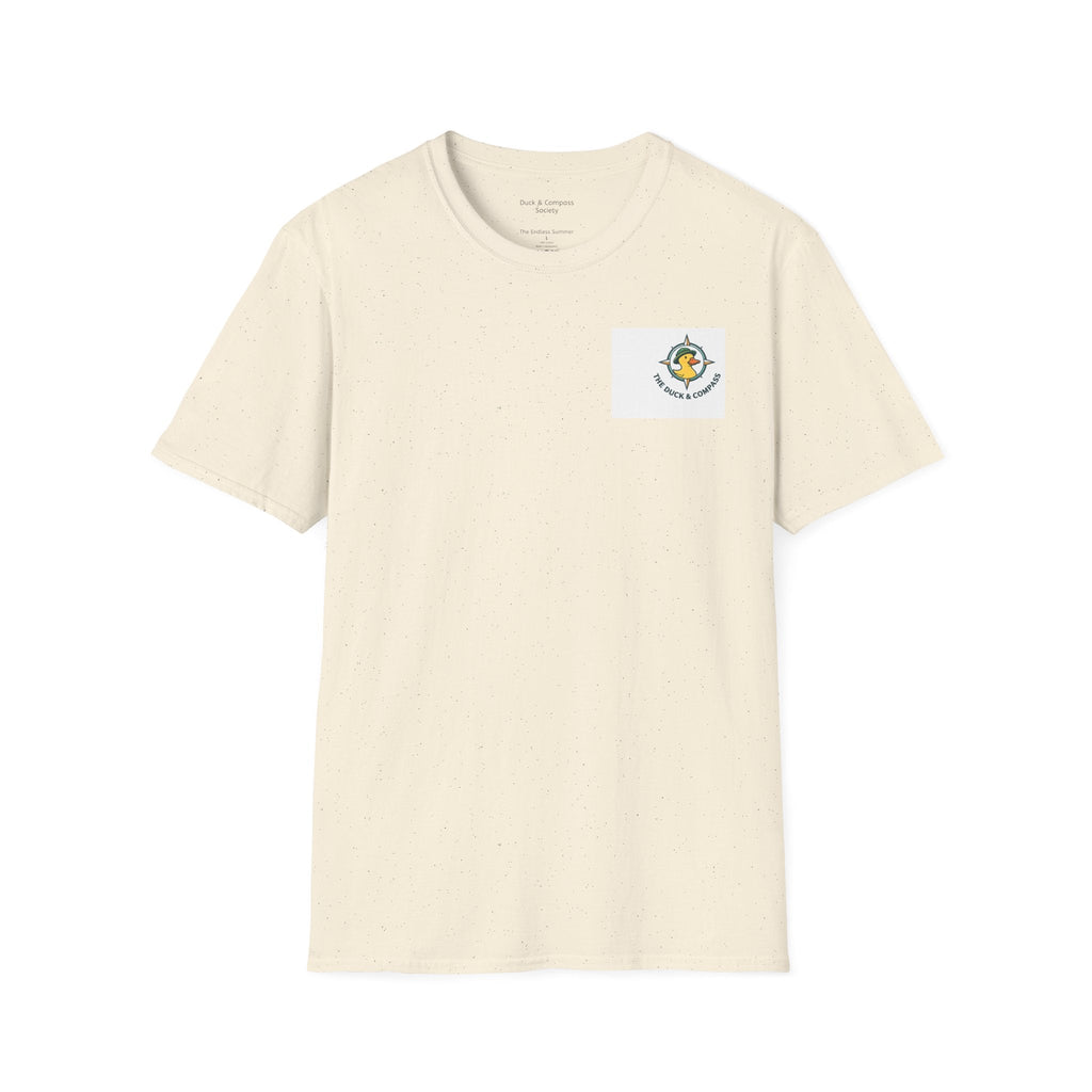 Mike Tubed - Premium Tee T-Shirt hand painted duck art card, collectible mini art, travel souvenir, cruise gift idea - The Duck & Compass Society