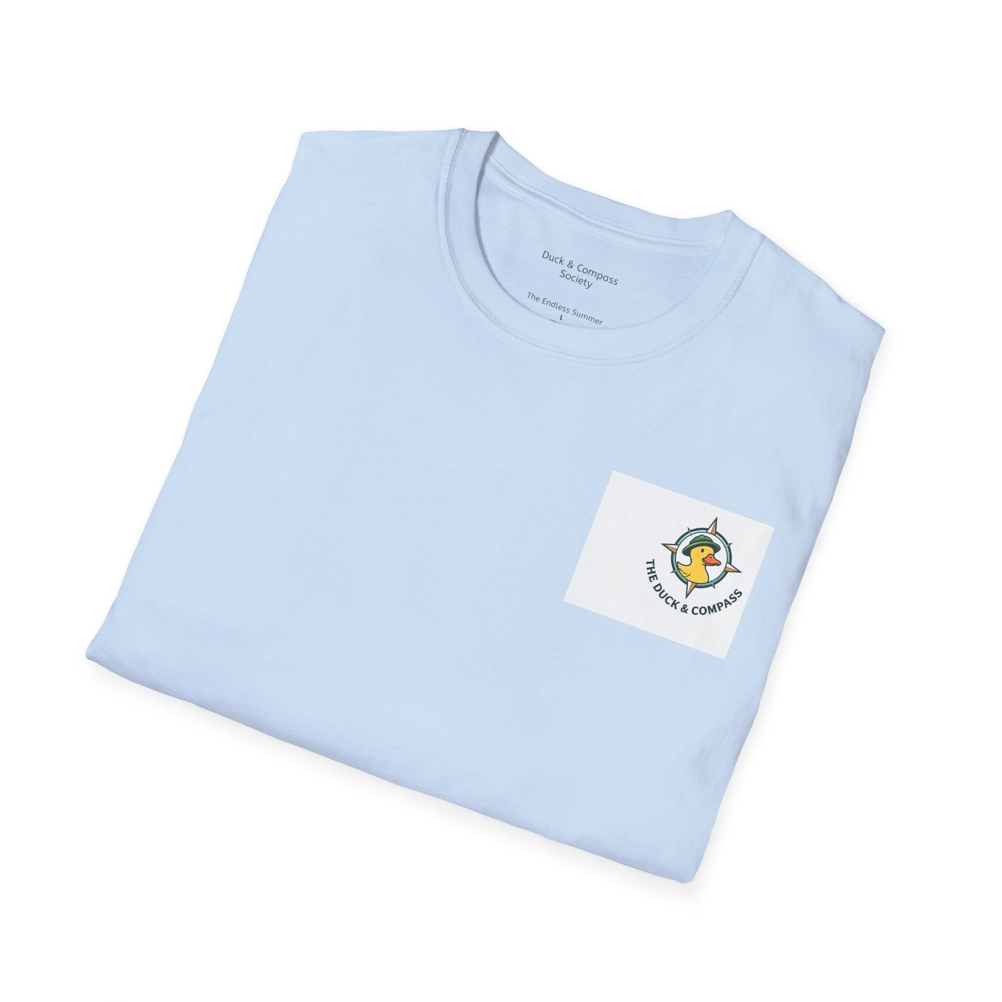 Mike Tubed - Premium Tee T-Shirt hand painted duck art card, collectible mini art, travel souvenir, cruise gift idea - The Duck & Compass Society