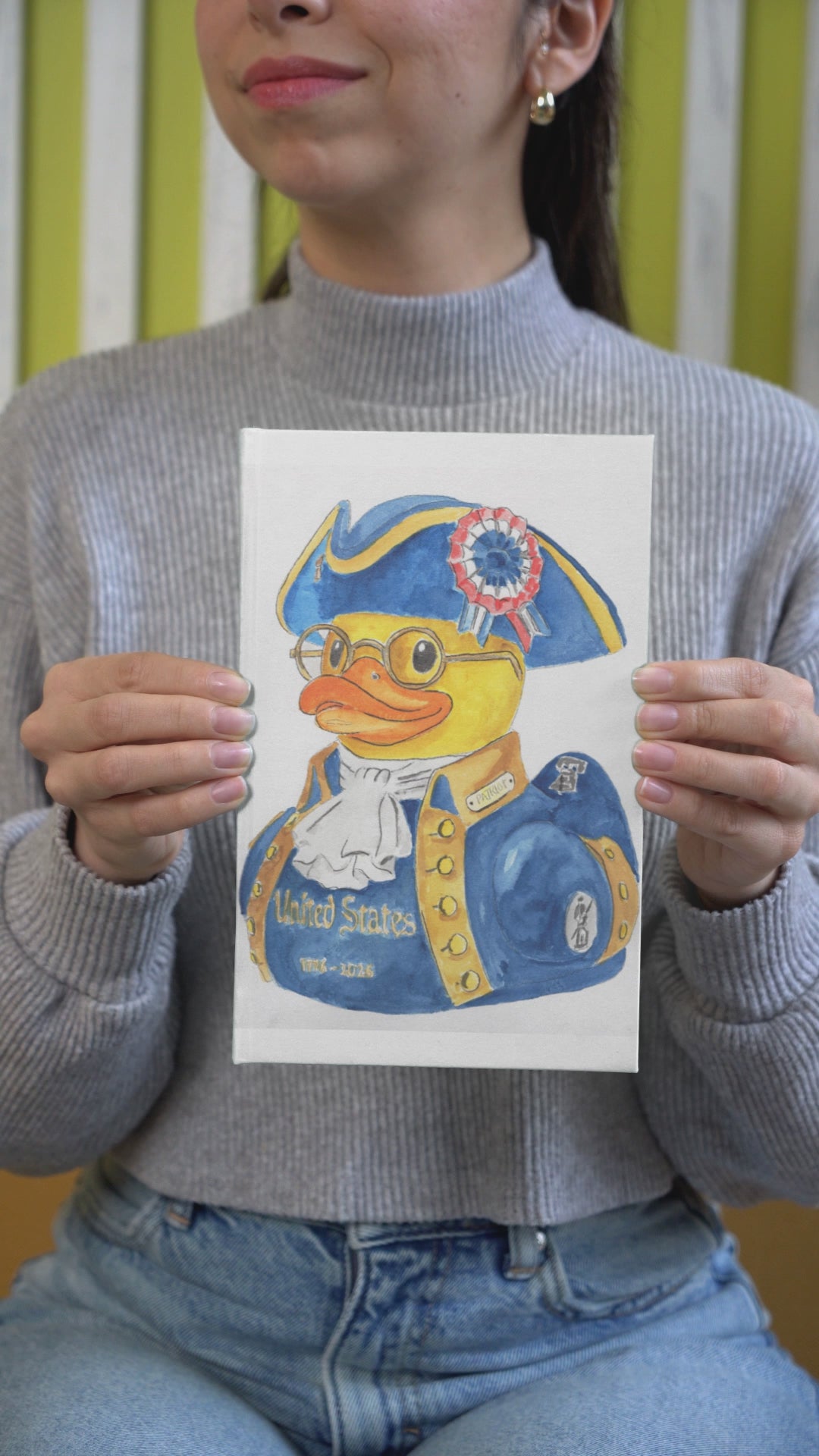 “Patriot Duck” — Original Hand-Painted Bicentennial Adventure Duck