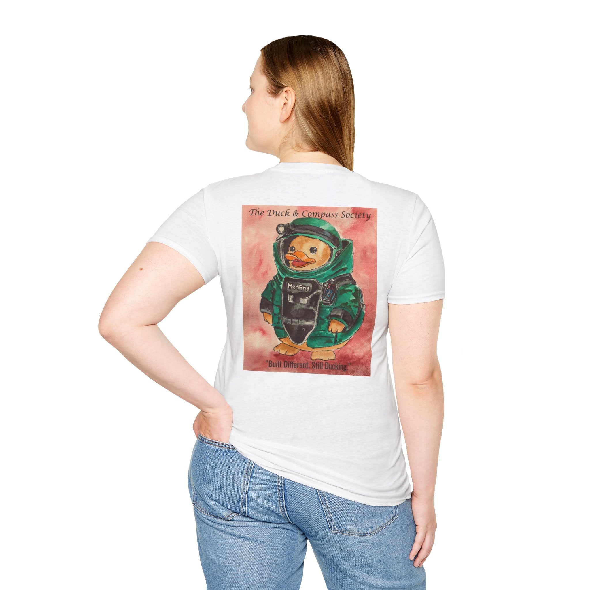 Rendered Safe Founder Edition - Premium Tee T-Shirt hand painted duck art card, collectible mini art, travel souvenir, cruise gift idea - The Duck & Compass Society