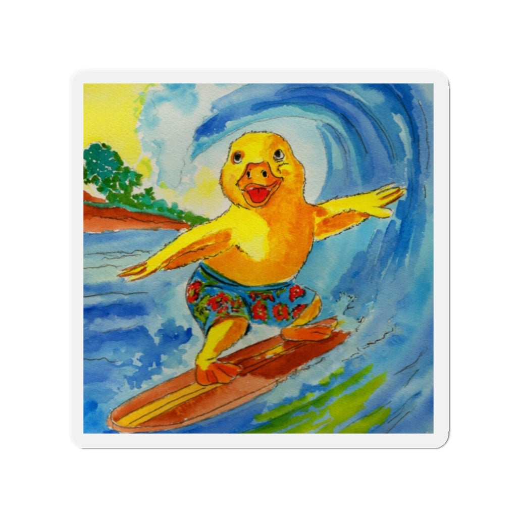 Robert Tubed Magnet Home Decor hand painted duck art card, collectible mini art, travel souvenir, cruise gift idea - The Duck & Compass Society