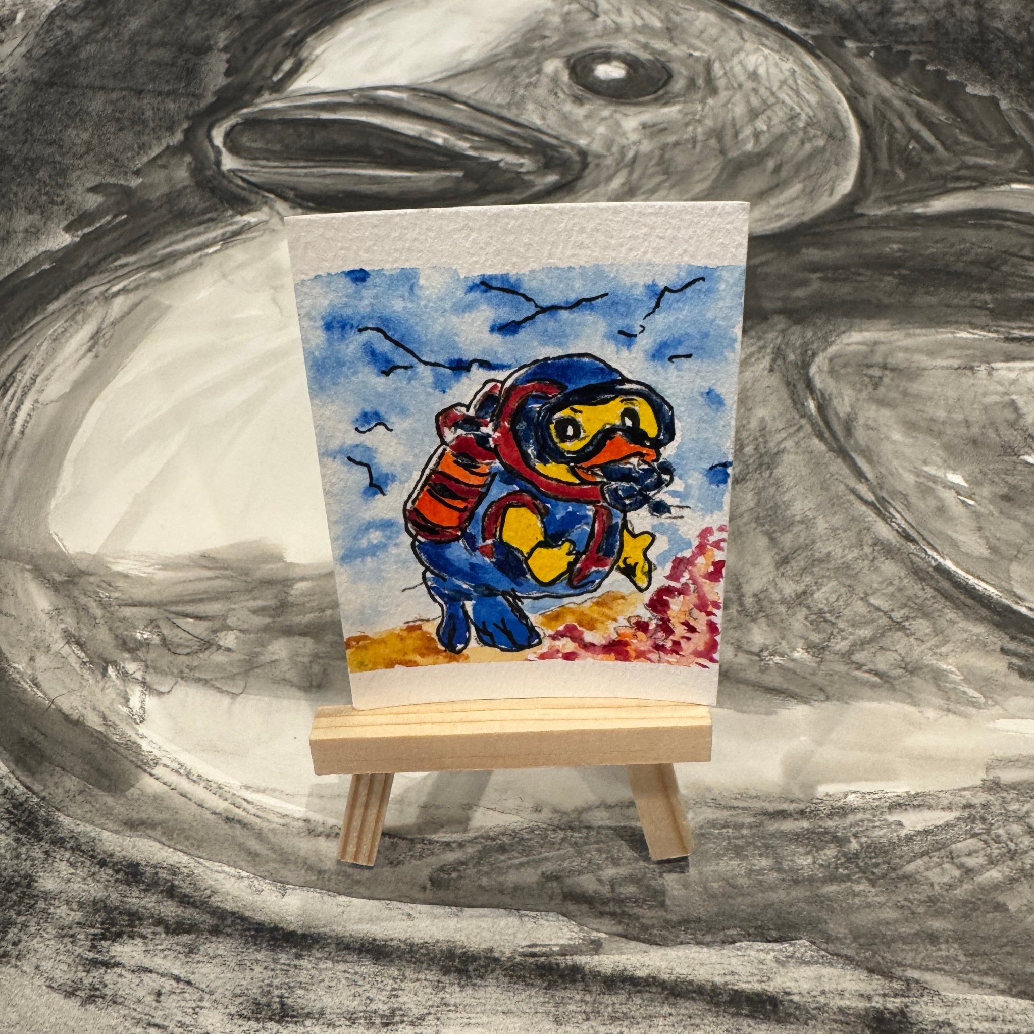 👉 Hand-painted duck card set – collectible mini art for gifting and discovery