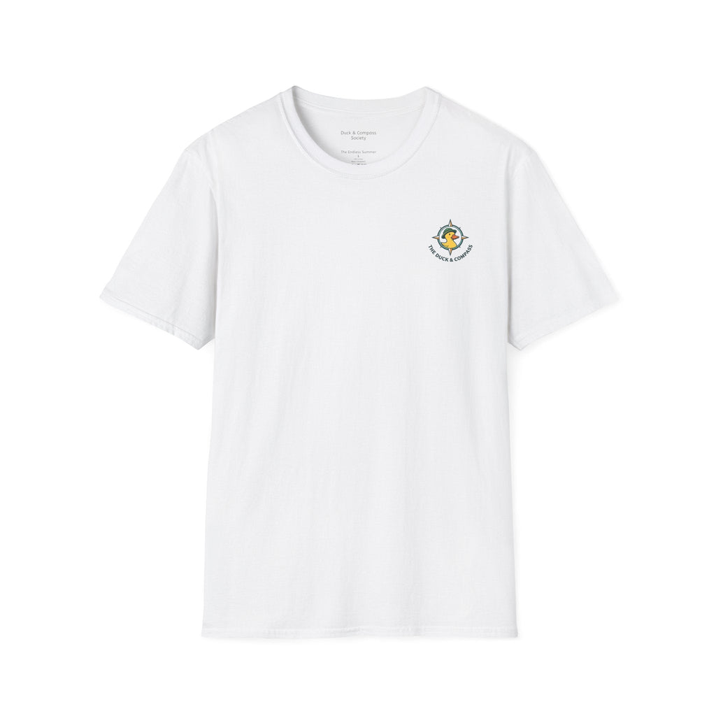 The Catch – Robert & Mike - Premium Tee T-Shirt hand painted duck art card, collectible mini art, travel souvenir, cruise gift idea - The Duck & Compass Society