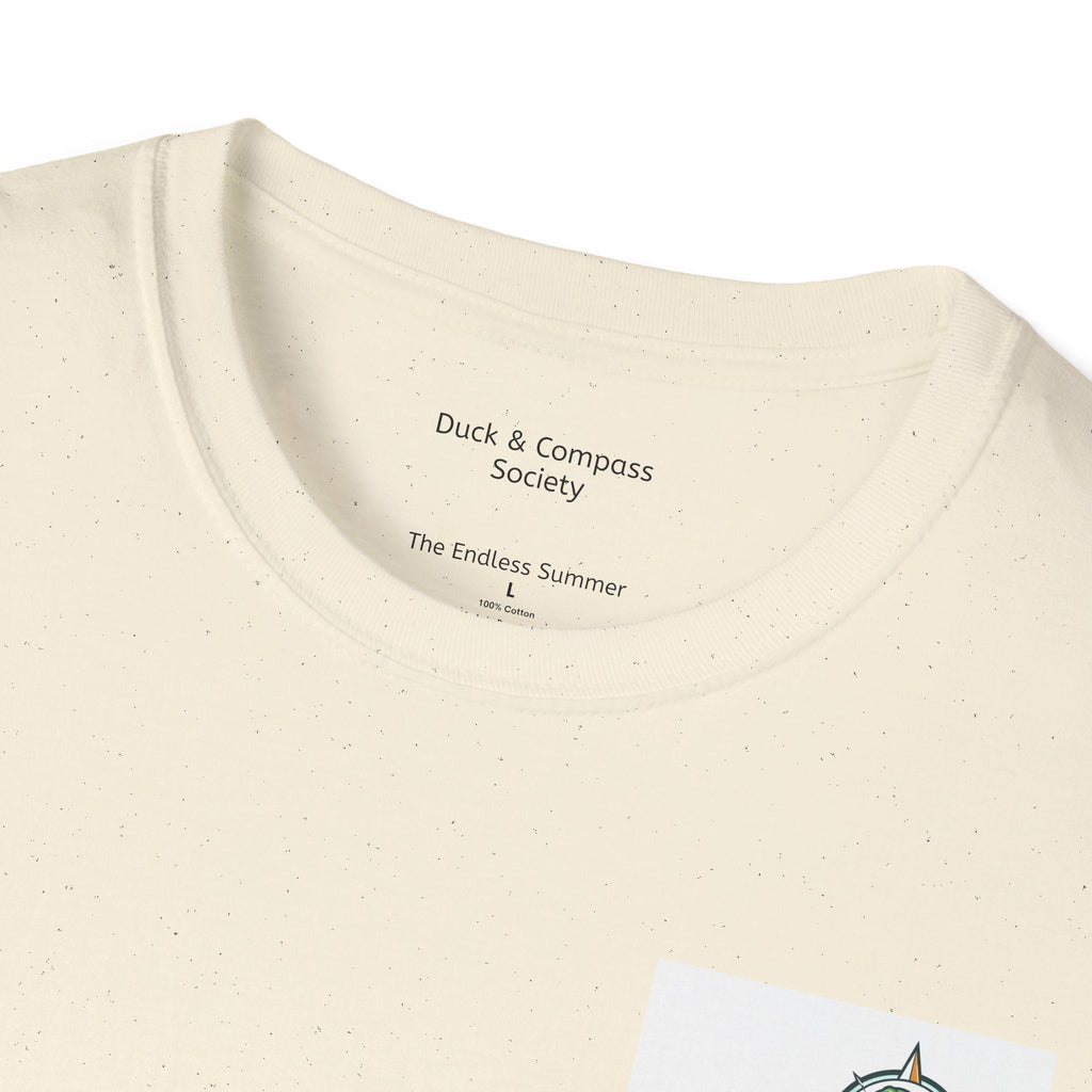 The Catch – Robert & Mike - Premium Tee T-Shirt hand painted duck art card, collectible mini art, travel souvenir, cruise gift idea - The Duck & Compass Society